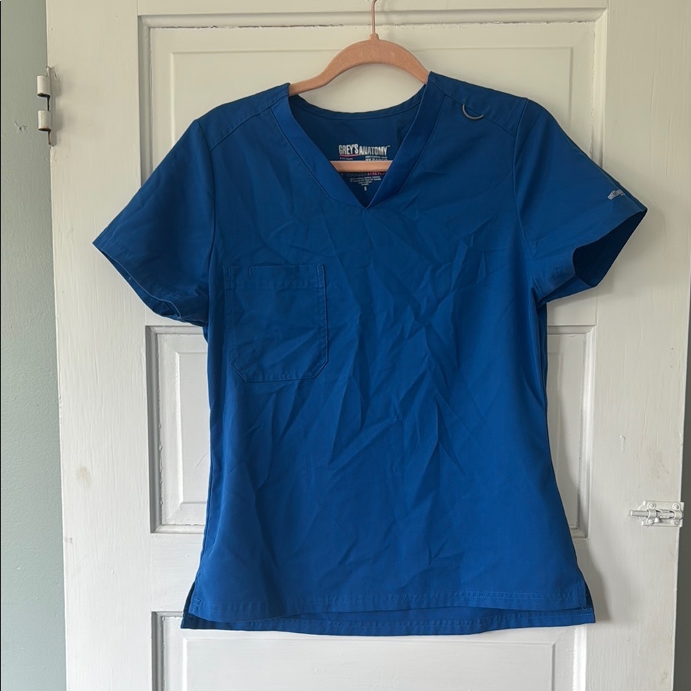 Grey's Anatomy Royal Blue Scrub Top
